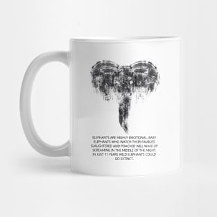 Save elephants Mug